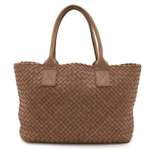 BOTTEGA VENETA Cabas PM Tote Bag Shoulder Bag Leather Dusty Pink